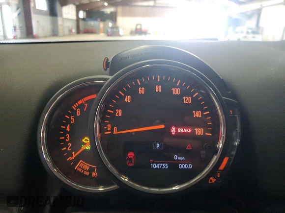 2019 MINI Countryman Cooper with VIN WMZYV5C54K3F58009, listed as a Copart auction lot 53679575 with 104,735 mi miles and Salvage title. Bid and sale history available at DreamBid. Image 9.