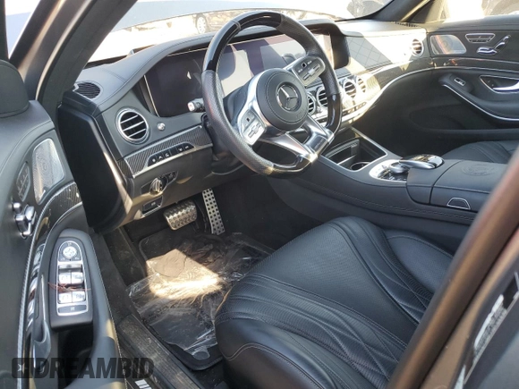 2020 Mercedes-Benz S 63 AMG with VIN WDDUG8JB2LA516912, listed as a Copart auction lot 74954834 with Not Provided miles and Salvage Title. Bid and sale history available at DreamBid. Image 8.