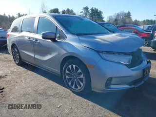 2023 Honda Odyssey EX-L with VIN 5FNRL6H69PB045766, listed as a IAAI auction lot 41819744 with 30,343 mi miles. Bid and sale history available at carsss.com. Image 1.