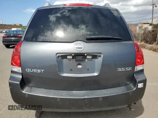 2004 Nissan Quest SE with VIN 5N1BV28U74N353014, listed as a Copart auction lot 76980674 with 32,845 mi miles and Clean Title. Bid and sale history available at carsss.com. Image 6.