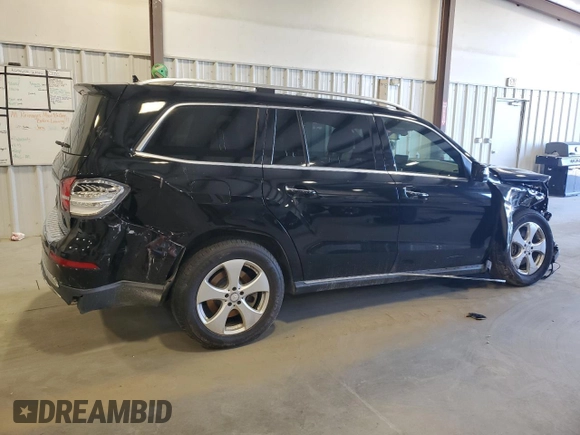2017 Mercedes-Benz GLS 450 with VIN 4JGDF6EE9HA839914, listed as a Copart auction lot 47168044 with 99,180 mi miles and . Bid and sale history available at DreamBid. Image 3.