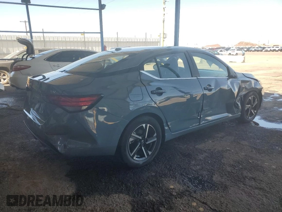 2024 Nissan Sentra SV with VIN 3N1AB8CV9RY373418, listed as a Copart auction lot 61962895 with 19,912 mi miles and Clean title. Bid and sale history available at DreamBid. Image 3.