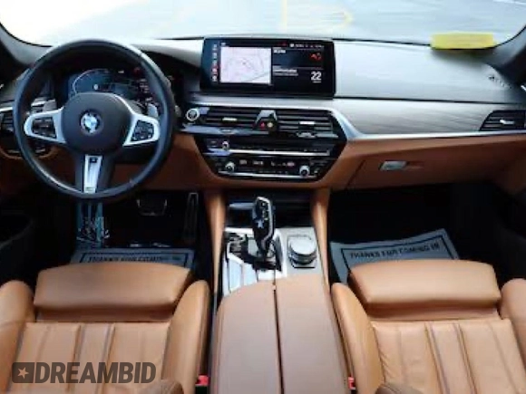2022 BMW 5 Series 530i xDrive with VIN WBA13BJ01NWX536XX, listed as a Copart auction lot 55261825 with 16,417 mi miles and Clean Title. Bid and sale history available at carsss.com. Image 9.