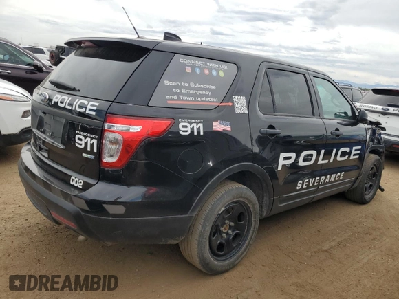 2015 Ford Utility Police Interceptor with VIN 1FM5K8AR2FGB62171, listed as a Copart auction lot 68661844 with 149,473 mi miles and Salvage Title. Bid and sale history available at carsss.com. Image 3.