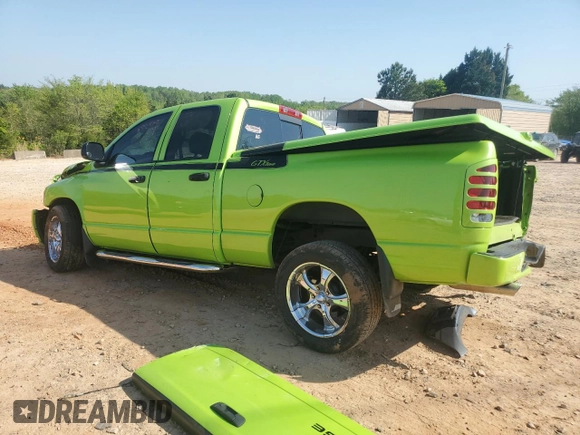 2005 Dodge 1500 SLT with VIN 1D7HA18D15S150472, listed as a Copart auction lot 53278505 with 109,457 mi miles and Salvage Title. Bid and sale history available at DreamBid. Image 2.