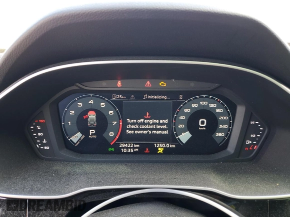 2023 Audi Q3 Premium with VIN WA1AECF31P1116654, listed as a Copart auction lot 49298415 with 29,422 mi miles and Salvage title. Bid and sale history available at DreamBid. Image 9.