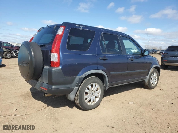 2006 Honda CR-V EX with VIN JHLRD78836C053445, listed as a Copart auction lot 48548255 with 111,495 mi miles and Salvage Title. Bid and sale history available at carsss.com. Image 3.