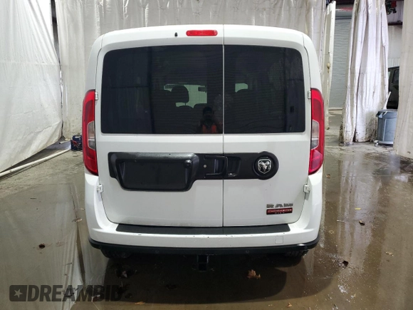 2017 Ram ProMaster City Cargo Tradesman SLT with VIN ZFBERFBBXH6D83800, listed as a Copart auction lot 75333564 with 107,509 mi miles and Salvage Title. Bid and sale history available at DreamBid. Image 6.