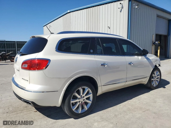 2014 Buick Enclave Premium with VIN 5GAKRCKD2EJ186000, listed as a Copart auction lot 46842085 with 106,639 mi miles and Salvage Title. Bid and sale history available at carsss.com. Image 3.