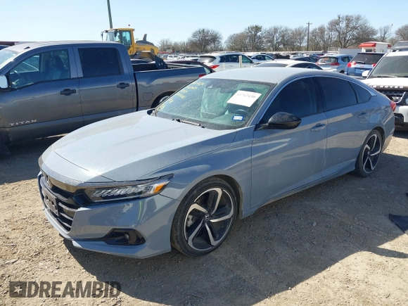 2022 Honda Accord Sport SE with VIN 1HGCV1F49NA114533, listed as a IAAI auction lot 41762430 with 38,566 mi miles and . Bid and sale history available at carsss.com. Image 17.