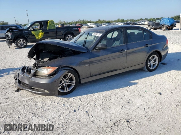 2008 BMW 3 Series 328i with VIN WBAVA37578NL53207, listed as a Copart auction lot 50793155 with Not Provided miles and Non Repairable. Bid and sale history available at DreamBid. Image 1.
