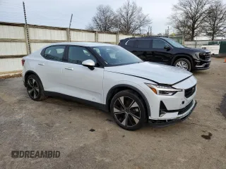 2023 Polestar 2 with VIN YSMED3KA9PL160800, listed as a Copart auction lot 42189675 with 17,439 mi miles and Non Repairable. Bid and sale history available at DreamBid. Image 4.