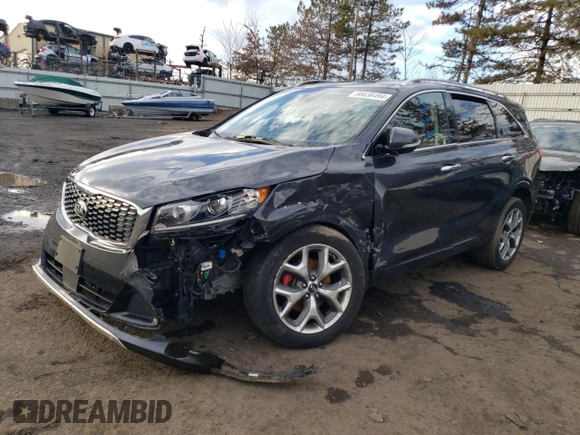 2019 Kia Sorento SX Limited with VIN 5XYPKDA5XKG510086, listed as a Copart auction lot 86636494 with 88,731 mi miles and Salvage Title. Bid and sale history available at carsss.com. Image 1.