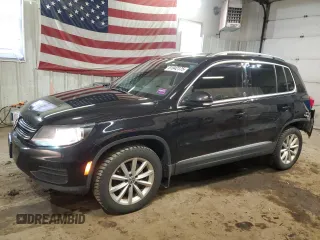 2017 Volkswagen Tiguan Wolfsburg Edition with VIN WVGSV7AX6HK028704, listed as a Copart auction lot 51942175 with 95,162 mi miles and Salvage title. Bid and sale history available at DreamBid. Image 1.