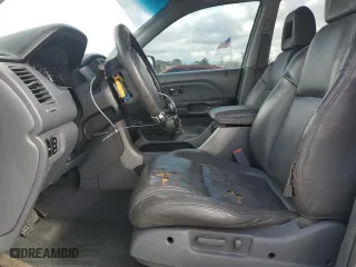 2004 Honda Pilot EX with VIN 2HKYF18574H586714, listed as a Copart auction lot 44374205 with 0 mi miles and Salvage Title. Bid and sale history available at carsss.com. Image 7.