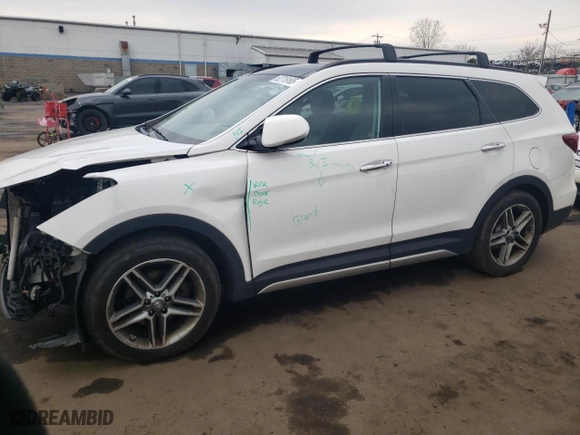2017 Hyundai Santa Fe Limited Ultimate with VIN KM8SRDHF0HU242835, listed as a Copart auction lot 52719165 with 129,697 mi miles and Salvage Title. Bid and sale history available at carsss.com. Image 1.