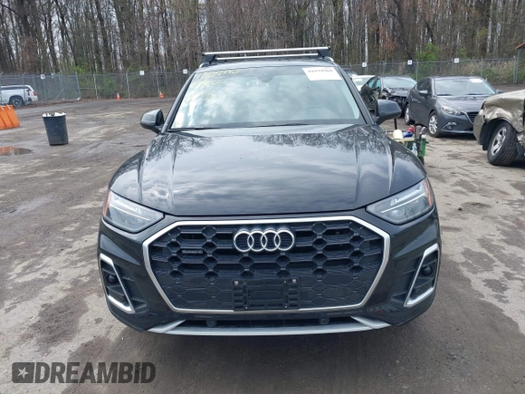 2022 Audi Q5 S line Premium with VIN WA1GAAFY4N2046211, listed as a IAAI auction lot 41934968 with 36,437 mi miles and . Bid and sale history available at DreamBid. Image 12.