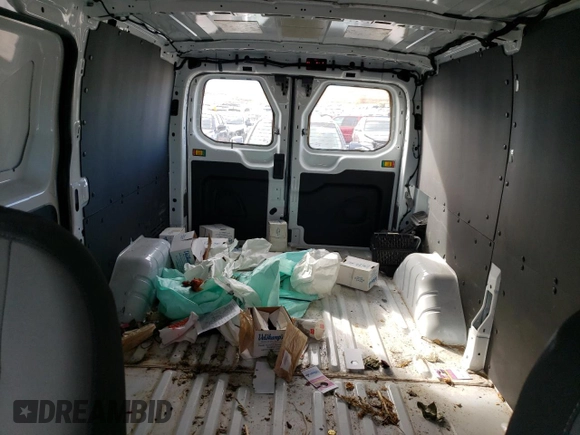 2023 Ford Transit Cargo with VIN 1FTYE1Y82PKA59019, listed as a Copart auction lot 81669074 with 56,345 mi miles and Salvage Title. Bid and sale history available at DreamBid. Image 10.