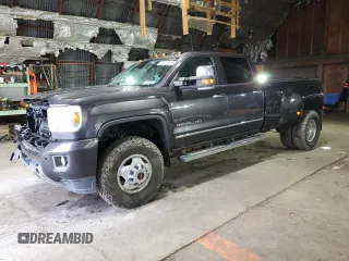 2016 GMC Sierra 3500HD Denali z VIN 1GT42YE83GF142410, wystawiony jako Copart lot #49628925 z przebiegiem 210 385 mil mil oraz Szkoda całkowita • Salvage title. Historia ofert i sprzedaży dostępna na DreamBid. Obrazek 1.