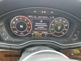 2018 Audi A4 allroad Premium Plus with VIN WA18NAF4XJA068476, listed as a Copart auction lot 48801864 with 74,852 mi miles. Bid and sale history available at carsss.com. Image 9.