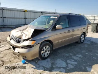 2004 Honda Odyssey EX-L with VIN 5FNRL189X4B000098, listed as a Copart auction lot 44367915 with 222,786 mi miles and Salvage Title. Bid and sale history available at DreamBid. Image 1.