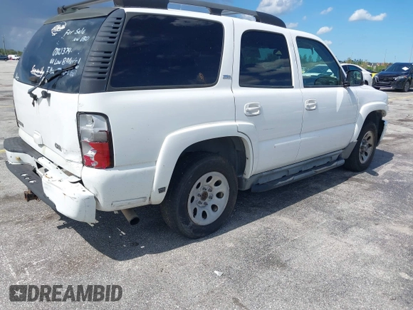 2005 Chevrolet Tahoe Z71 z VIN 1GNEC13T05R219656, wystawiony jako IAAI lot #42802342 z przebiegiem 265 766 mil mil oraz . Historia ofert i sprzedaży dostępna na DreamBid. Obrazek 4.