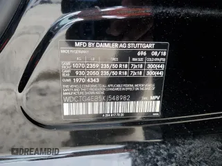 2019 Mercedes-Benz GLA 250 z VIN WDCTG4EB5KJ548982, wystawiony jako Copart lot #55470805 z przebiegiem 67 665 mil mil oraz Szkoda całkowita • Salvage title. Historia ofert i sprzedaży dostępna na DreamBid. Obrazek 12.