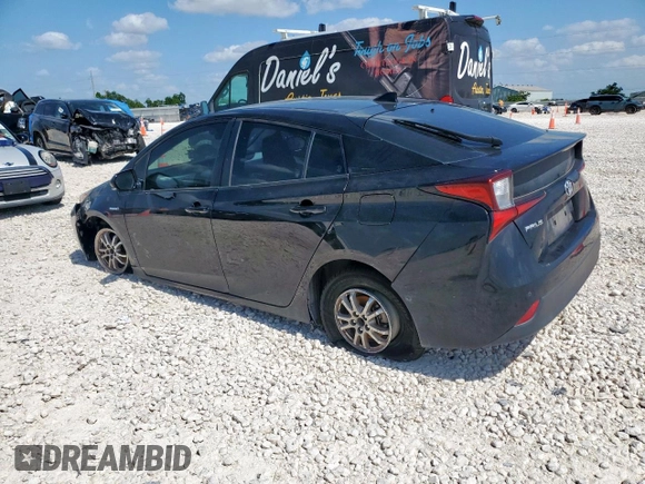 2019 Toyota Prius L Eco with VIN JTDKARFU0K3083516, listed as a Copart auction lot 59800495 with Not provided miles and Salvage title. Bid and sale history available at DreamBid. Image 2.