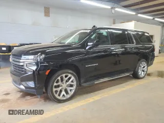 2022 Chevrolet Suburban LT z VIN 1GNSKCKD5NR161801, wystawiony jako Copart lot #61029265 z przebiegiem 84 170 mil mil oraz Szkoda całkowita • Salvage title. Historia ofert i sprzedaży dostępna na DreamBid. Obrazek 1.