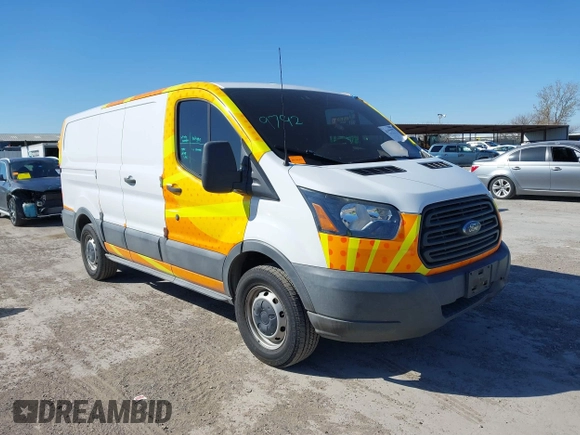 2016 Ford Transit Cargo with VIN 1FTYE1ZM1GKA89091, listed as a IAAI auction lot 41399277 with 137,070 mi miles and . Bid and sale history available at DreamBid. Image 1.