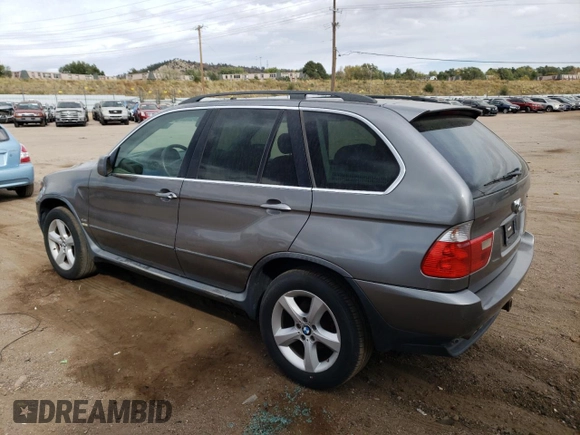 2006 BMW X5 4.4i with VIN 5UXFB53535LV17399, listed as a Copart auction lot 76828474 with 182,924 mi miles and Non Repairable. Bid and sale history available at carsss.com. Image 2.