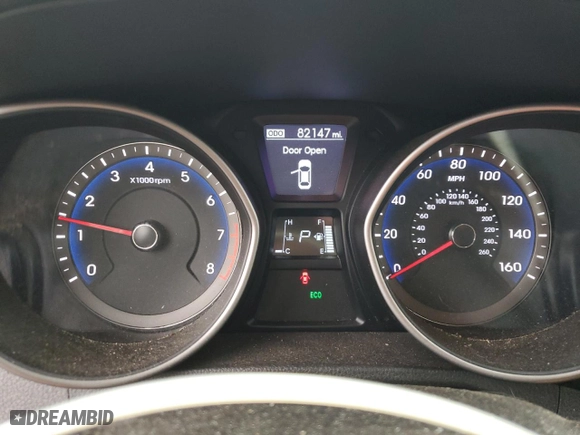 2013 Hyundai Elantra GT with VIN KMHD35LE8DU090683, listed as a Copart auction lot 43412275 with 82,147 mi miles and Salvage Title. Bid and sale history available at carsss.com. Image 9.
