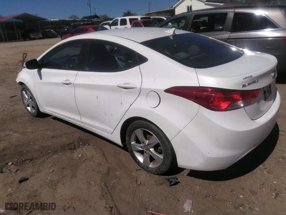2013 Hyundai Elantra GLS PZEV with VIN 5NPDH4AE3DH444655, listed as a IAAI auction lot 41841125 with 93,338 mi miles. Bid and sale history available at carsss.com. Image 3.