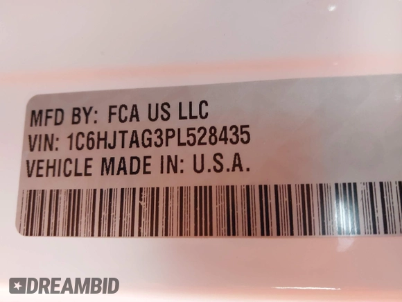 2023 Jeep Gladiator Sport S с VIN 1C6HJTAG3PL528435, выставлен на аукционе IAAI как лот 41778363 с пробегом 44 286 миль миль и . История ставок и продаж доступна на DreamBid. Изображение 9.