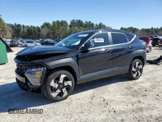 2024 Hyundai Kona Limited z VIN KM8HECA36RU044424, wystawiony jako Copart lot #49886405 z przebiegiem 26 227 mil mil oraz Szkoda całkowita • Salvage title. Historia ofert i sprzedaży dostępna na DreamBid. Obrazek 1.