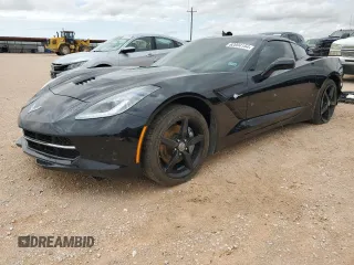 2015 Chevrolet Corvette 1LT with VIN 1G1YB2D71F5123780, listed as a Copart auction lot 62004154 with 0 mi miles and Salvage Title. Bid and sale history available at carsss.com. Image 1.