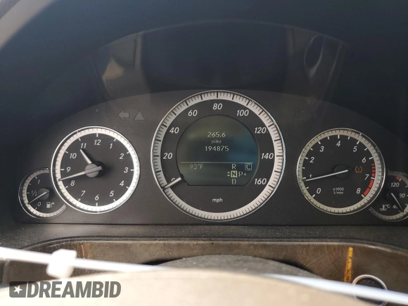 2010 Mercedes-Benz E-Class E 550 Luxury with VIN WDDHF9ABXAA138877, listed as a Copart auction lot 59443674 with 194,875 mi miles and Salvage Title. Bid and sale history available at carsss.com. Image 9.