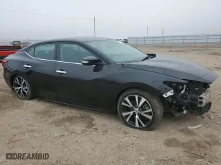 2017 Nissan Maxima SV with VIN 1N4AA6AP6HC445214, listed as a Copart auction lot 48558795 with 89,885 mi miles and Salvage Title. Bid and sale history available at carsss.com. Image 4.