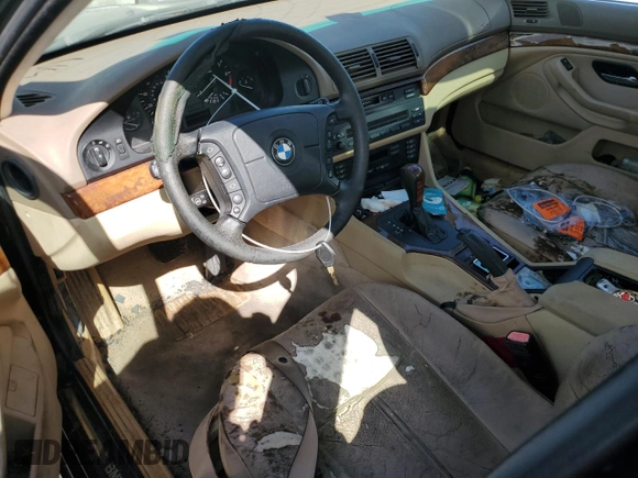 2000 BMW 5 Series 528iA with VIN WBADM6340YGU16735, listed as a Copart auction lot 77249644 with 0 mi miles and Salvage Title. Bid and sale history available at carsss.com. Image 10.