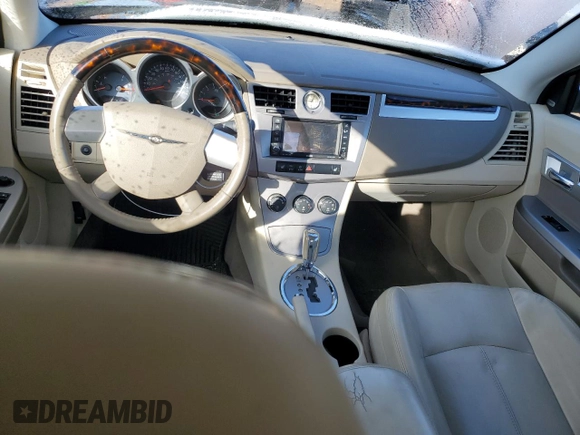2010 Chrysler Sebring Limited z VIN 1C3BC6EV5AN158995, wystawiony jako Copart lot #89290905 z przebiegiem 76 168 mil mil oraz Szkoda całkowita • Salvage title. Historia ofert i sprzedaży dostępna na DreamBid. Obrazek 8.