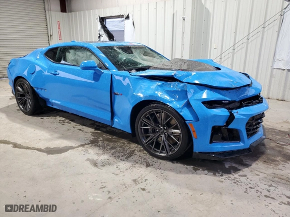 2022 Chevrolet Camaro ZL1 with VIN 1G1FK1R63N0133918, listed as a Copart auction lot 80301594 with 0 mi miles and Salvage Title. Bid and sale history available at carsss.com. Image 4.