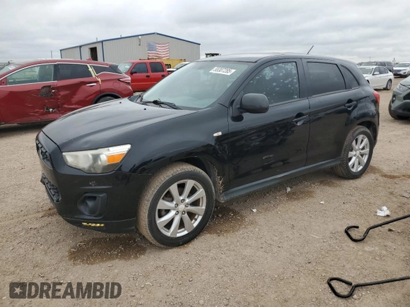 2014 Mitsubishi Outlander Sport ES with VIN 4A4AP3AU7EE005024, listed as a Copart auction lot 55307285 with 127,033 mi miles and Clean Title. Bid and sale history available at carsss.com. Image 1.