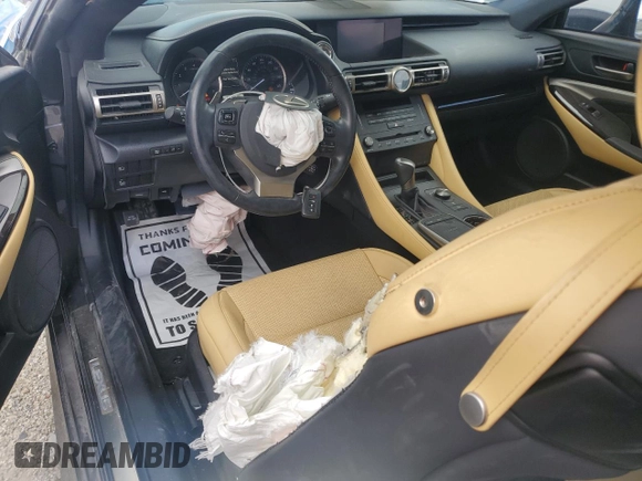 2019 Lexus RC 300 with VIN JTHHA5BC8K5009912, listed as a Copart auction lot 44950345 with Not provided miles and Non repairable. Bid and sale history available at DreamBid. Image 8.