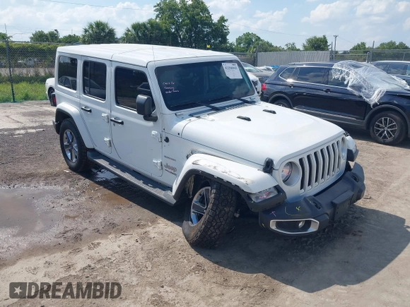 2020 Jeep Wrangler Unlimited Sahara with VIN 1C4HJXEN2LW109428, listed as a IAAI auction lot 42296943 with 155,766 mi miles and . Bid and sale history available at DreamBid. Image 1.