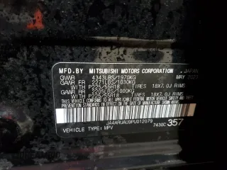 2023 Mitsubishi Outlander ES z VIN JA4ARUAU9PU012079, wystawiony jako Copart lot #52338905 z przebiegiem 31 458 mil mil oraz Szkoda całkowita • Salvage title. Historia ofert i sprzedaży dostępna na DreamBid. Obrazek 14.