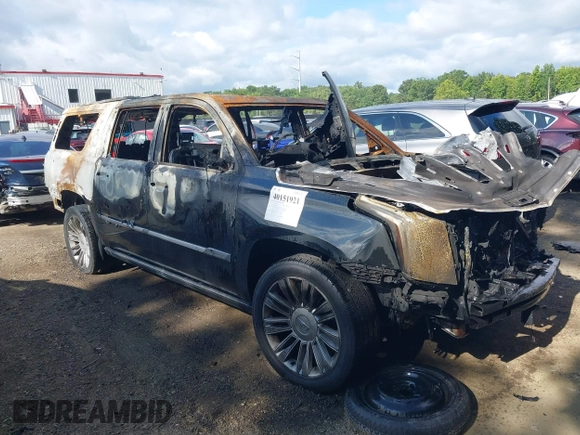 2018 Cadillac Escalade ESV Platinum z VIN 1GYS4KKJ4JR303384, wystawiony jako IAAI lot #40151921 z przebiegiem Nie podano mil oraz . Historia ofert i sprzedaży dostępna na DreamBid. Obrazek 1.