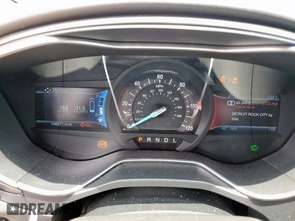 2014 Ford Fusion Titanium Hybrid with VIN 3FA6P0RU2ER158302, listed as a Copart auction lot 59049995 with 108,571 mi miles and Salvage title. Bid and sale history available at DreamBid. Image 9.