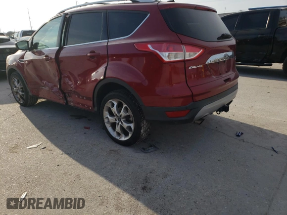 2015 Ford Escape Titanium with VIN 1FMCU9J99FUC64012, listed as a Copart auction lot 41881695 with 110,899 mi miles and Salvage Title. Bid and sale history available at DreamBid. Image 2.