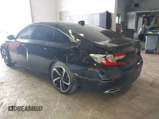 2019 Honda Accord Sport with VIN 1HGCV1F39KA074151, listed as a IAAI auction lot 41644585 with 116,628 mi miles and . Bid and sale history available at DreamBid. Image 3.