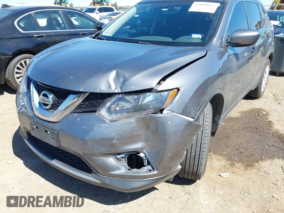 2016 Nissan Rogue S with VIN JN8AT2MT9GW006645, listed as a IAAI auction lot 42094645 with 162,615 mi miles. Bid and sale history available at carsss.com. Image 6.